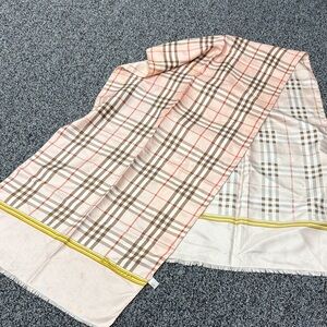 Burberry Checkered Skirt in Cream and Brown lots of stains still very wearable